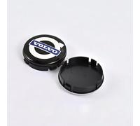 4 Pcs Hub Centre Caps for Volvo S40 2. Gen 2004-2012, Stable Protect & Enhance Your Vehicle's Wheels Easy To Install Waterproof Wear-Resistant Car,64mm Black/Blue