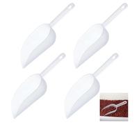 4 Pcs Ice Scoop, Candy Scoop, Multi-Purpose Scoops for Food, Kitchen Plastic Scoop, Rice Grain Ice Cream Flour Sugar Coffee Beans Melon Seeds Food Shovel for Bar Party Wedding Buffet