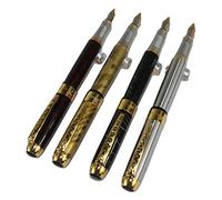 4 pcs in Gullor 250 fountain pen in 4 colours with original pen pouch and 5 colours ink cartridge set 4 color(A) + ink