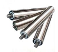 4 Pcs inless Steel Conveyor Rollers with Bearings 1" 1.5" 2" Dia Replacement for Woodworking Warehouses Boat Trailers & Flow Lines (25MM Dia 700MM Long)