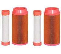 4 Pcs Inner Outer Air Filter for Kubota ZD1211 ZD1211L ZD1211R ZD1211RL D323 ZD326HL ZD326P ZD326RP ZD326S ZD331LP K3181-82240 & K3181-82250