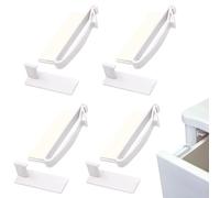 4 Pcs Invisible Drawer Locks Child Safety Lock Childproof Cupboard Locks with Strong Adhesive No Drilling Needed Children Safety Cabinet Locks Baby Proofing Hidden Latches for Cabinet Cupboard
