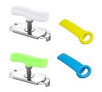 4 PCS Jar Opener, Easy-Grip Bottle Opener Multifunctional Retractable, Effortless Manual Jar Lid Opener for Kitchen Use and for Various Jar Sizes and Types(White green yellow blue)