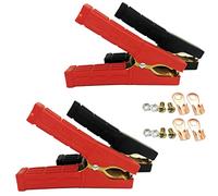 4 Pcs Jumper Cable Battery Clamps Crocodile Clamp Pure Copper 100A-500A Car Battery Charger Clamps Power Replacement Battery Alligator Clips Jumper Cables Clamp Welding machine clamp