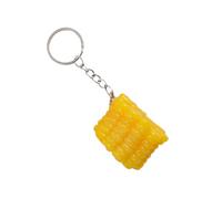 4 Pcs Kelp Shape Keychain Pendant Hangings Ornament Simulation Food Keychain Corn Shape Keyring Hot Dogs Car Chain