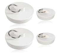 4 Pcs Kitchen Sink Plug, Kitchen sink drain plug, Sink for Bathtub, Wash Basin, Drain Sink Wash Basin Sink Plugs (4 Sizes)