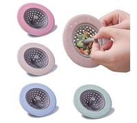 4 Pcs Kitchen Sink Strainer, Mesh Silicone Sink Plug Drainer Filter, Drain Protector bathroom drain filter Sink Plug Sewer Anti-Blocking Filter Strainer for Kitchen Bathroom Filter Net Trap
