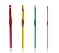4 Pcs Knitting Needles Crochet Needles Hooks Crochet Needles Bright Color of Crochet Handmade Smooth Knitting Needles Pin for Girls Students Housewife(2mm 4mm 6mm 8mm)