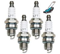 4 Pcs L7T 3-Electrode High-Performance Replacement Spark Plug Set | for BPMR7A, CJ8, RCJ6Y and RCJ7Y, for Stihl Husqvarna Chainsaws, Lawnmowers and 2-Stroke Engines