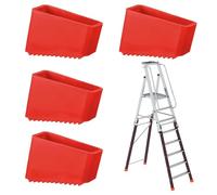 4 Pcs Ladder Feet, Ladder Rubber Feet, Ladder Feet Replacement, Step Ladder Feet, Step Ladders, Ladder Stabilizers, Anti-Slip Replacement Foot Covers for Home and Industrial Ladders