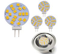 4 Pcs Lamptobe G4 LED 12V Warm White, 2W Equivalent to 20W Halogen, G4 Bi-Pin Socket, AC/DC 12V, 2700K, 120° Wide Angle, 220LM, Suitable for Undercarriage Light, Non Dimmable