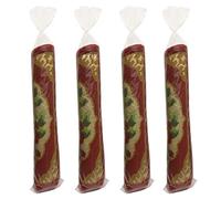 4 Pcs Large Plastic Carpet Storage Bag with 10 Ties,Fits Rugs up to 8'x10' Extra Large Clear Carpet Bag Moving Bag, Shipping and Storage,Protects Your Rolled Rugs- No Vent Holes