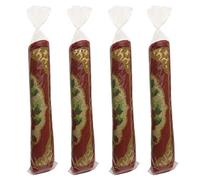 4 Pcs Large Plastic Rug Storage Bag with 10 Ties, Fits Rugs up to 5'x7' Extra Large Clear Carpet Bag Moving Bag, Packing, Shipping and Storage -No vent Holes