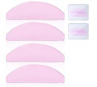 4 PCS Lash Lift Pads, Only for No.1 Perming Step, Lash Pads Sticky, Multiple Uses as Eye Patches or Lash Lift Ribbon for Salon (Rose)