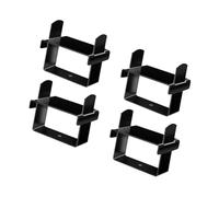 4 Pcs Leaf Spring Clamp Kit 2.5In for Trailer Control of Axle Torque Ski Boat Black