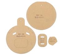 4 Pcs Leather Bag Template Acrylic Pattern Cartoon Coin Purse Mold for | High Transparency for Flaw Detection, Kraft Paper Protective Layer, Sturdy Acrylic Board for Smooth Cutting