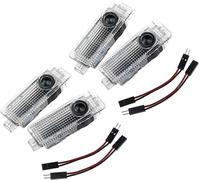 4 Pcs LED Car Door Lights Welcome Puddle Lights with Logo Compatible with BMW 3/5/6/7/X1/X2/X3/X4/X5/X6/X7/Z/M/GT Series Ghost Shadow Projection for E