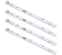4 Pcs LED Fridge Light Bar Replacement, DC12V 2W Refrigerator LED Fridge Strip Light Compatible with Hisense, RONGSHENG Fridge Models KIFF5017, KIFF5020, KIFF7017 KIFF7020, KSBNDIX18, E349766