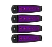 4 pcs Led Purple Front Side Marker Light Position 12V 12 Volt For Bus Truck Trailer Lorry HGV Camper