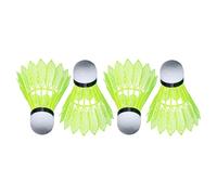 4 PCS LED Shuttlecock - Nylon Wind Resistant Badminton Practice Accessory, Glowing Sports Flyer | Illuminated Recreational Training Equipment, Portable Night Match Enhancement Apparatus