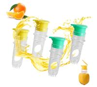 4 Pcs Lemon Squeezers, Lemon Juicer Squeezer, Screw Top Lemon Press, Manual Citrus Juicers for Lemons Orange Lime Juicer Squeezers Handheld, Kitchen Tools