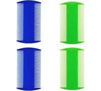 4 PCS Lice Comb, Flea Lice plastic Double Sided Fine Toothed Lice Cat and Dog Grooming Comb, for Removing Flea and Lice