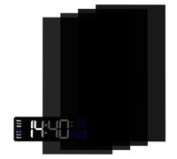 4 Pcs Light Dimming Stickers 8 x 4 Inch LED Light Blocking Stickers Self-Adhesive LED Filters Dimming Sheets for Electronics Alarm Clock Monitor (Dimming 50%~80%)