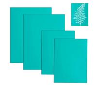 4 PCS Lino Printing Kit,Lino Sheets,Plates for Engraving,Green Flat PVC Surface Linocut Plates for Rubber Stamps,Thickness 3 mm, Smooth Surface,Easy-Carve,Stamps,Crafts and Printing Projects