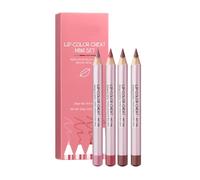 4 Pcs Lip Liner Pencil Set Waterproof Pencil Matte Lipstick Pastes Makeup Supplies