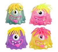 4 Pcs Little Monster Stress Balls, Colorful Stress Ball, Fun Sensory Toys, Comfortable Touch, Help Relieve Anxiety and Concentrate, Relief Toys Suitable for Children and Adults
