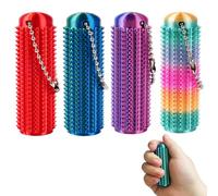 4 PCS Little Ouchies Pain Fidget Portable Pain Stim Fidget Toy 3D Printed Spiky Grippie Stim Keychain Sensory Toy for Adults Anxiety Stress Relief, Calming, Focus, Novelty Gifts for Friends