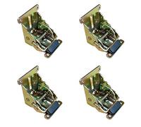 4 Pcs Locking Folding Hinge Self-Locking Metal Chair Leg Bracket Folding Table Extension Bracket Home Hardware Nail Kit