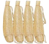 4 PCS Loofah Soft Luffa Quick Air-dried Loofah Sponge with lanyard Natural Sponge Multipurpose Pack for Men Women Deep Clean Skin Care Bath Spa Shower
