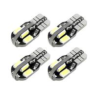 4 Pcs/Lot T10 W5W 194 168 Car LED Bulbs 8 SMD 5730 Light Side Marker Door Lamp Canbus NO OBC ERROR 12V Warm White(White)
