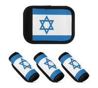 4 Pcs Luggage Handle Wraps Flag Anti-Slip Bag Handle Wrap for Travelling Luggage Identifier