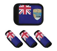 4 Pcs Luggage Handle Wraps Flag Of South Georgia and The South Sandwich Islands Multi-purpose Luggage Tags for Suitcases