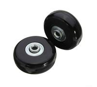 4 Pcs Luggage Roller Wheels with 6mm Bearing ID Perfect for Quick Suitcase Repairs (45x18MM)