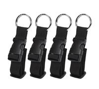 4 Pcs Luggage Straps with Ring Hooks and Buckle, Jacket Holder Luggage Straps,Connecting Buckle Hook Straps with Clips, Add a Bag Luggage Strap, Luggage Connecting Straps