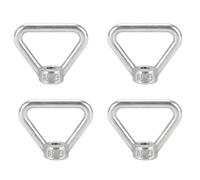 4 Pcs M8 Lifting Eye Nut Eye Nut 304 Stainless Steel Hardware Ring Shape Female Nuts Fastener Lifting Eye Nut for Lifting Accessories Eye bolt Screw for Lifting Accessories Lifting Ring Bolts