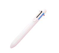 4 PCs-Macaroon 6-Color Ballpoint Pen Student Cute Personality Stationery-White Series-Bullet Type 0.7