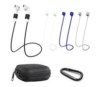 4 Pcs Magnetic Anti-Lost Straps Colorful Earbuds Lanyard,Earbud Lanyard Strap Soft Silicone Straps Lanyards Neck Strap Compatible with AirPods Pro 3/2/1