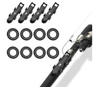 4 Pcs Magnetic Fishing Hook Holder Lure Magnetic Hooker, Fishing Hook Holder with Rubber Ring, Hook Keeper for Fishing Rod, Magnetic Lure Holder Fishing Hooks Accessories Easy to Use