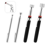 4 PCS Magnetic Telescopic Pick-up Tool, Durable Telescopic Magnetic Collector Extendable Magnetic Grabber Reacher Tools Screw Magnet Pickup Tool Magnet on A Stick (1.5lb 3.5lb 10lb 15lb)