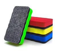4 PCS Magnetic Whiteboard Eraser Sponge Set, Colorful Whiteboard Rubber, White Board Cleaner & Blackboard Duster for Home Office Classroom (10.4x5.5x2cm)