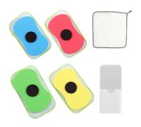 4 Pcs Magnetic Whiteboard Sponge Erasers, 1 Pc Magnetic Pen Holder and 1 Rag, Office and Teaching Supplies, Reusable