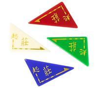 4 Pcs Mahjong Dealer Marker Set, Acrylic Wind Indicator & Round Tracker for Mahjong, Accessories for Mahjong Play