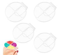 4 PCS Makeup Hand Palette Acrylic Cosmetic Nail Art Mixing Palette