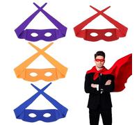 4 Pcs Mask for Ninja Turtle,Halloween Superhero Costume Eye Masks Adults | Cosplay Fancy Red Blue Purple Orange Masque Hero,for Ninja Turtles Costumes Halloween Party Masquerade Accessories