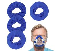 4 Pcs Mask Liners Soft Mask Cushion Covers,Reusable Cushion Covers,Reduces Air Leaks Compatible with Most Full Face CPAP Masks(Blue)