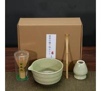 4 PCS Matcha Whisk Set, Green Matcha Set Whisk and Bowl, Japanese Matcha Tea Kit Perfect for Matcha Lovers Matcha Tea Set Matcha Powder Kit